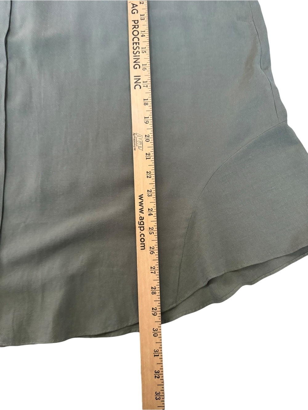 Soft Surroundings Bijalee Tunic Top 3X Green Boho Luxe Roll Tab Blouse NWT - Picture 4 of 6